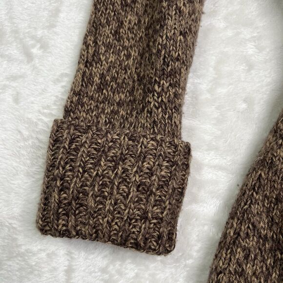 Women's Sz L Wool Cardigan Expresses Button Hooded Tunic Cozy Warm Stylish - Picture 11 of 13